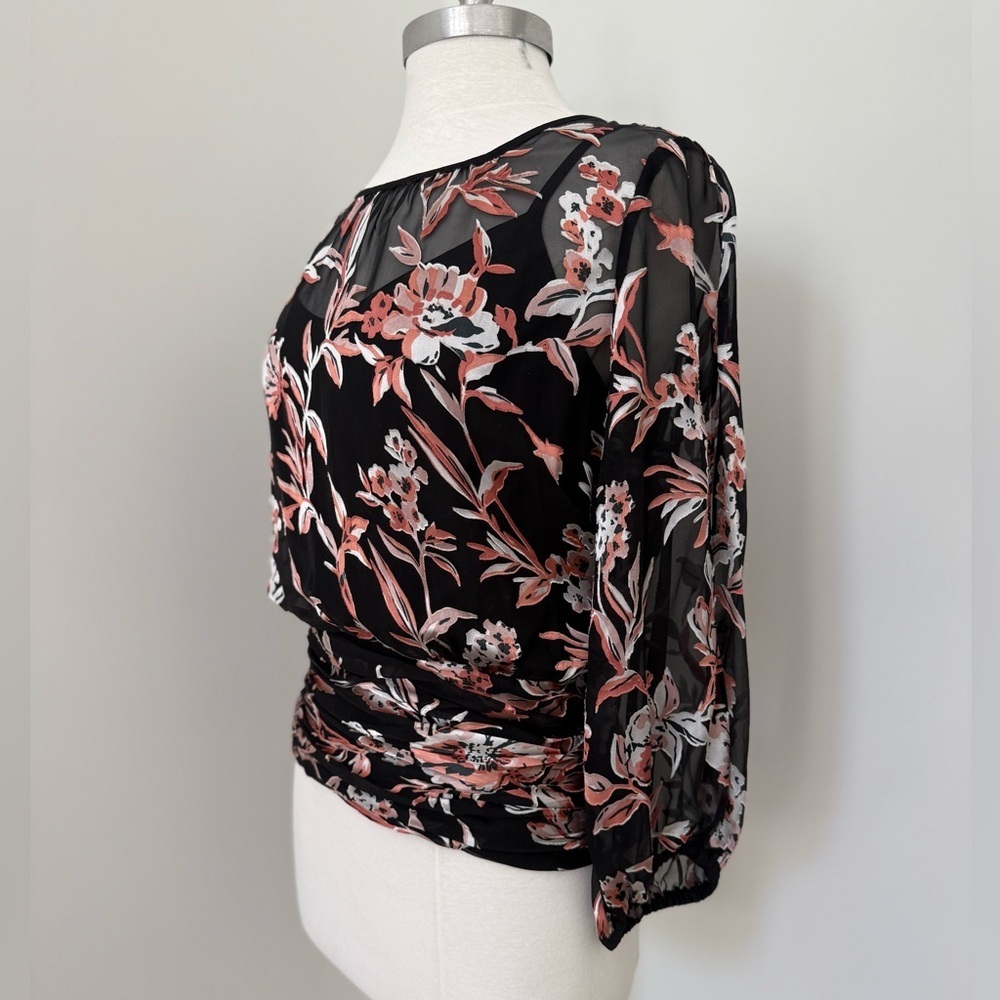 WHBM Draped Back Blouse - Picture 9 of 13